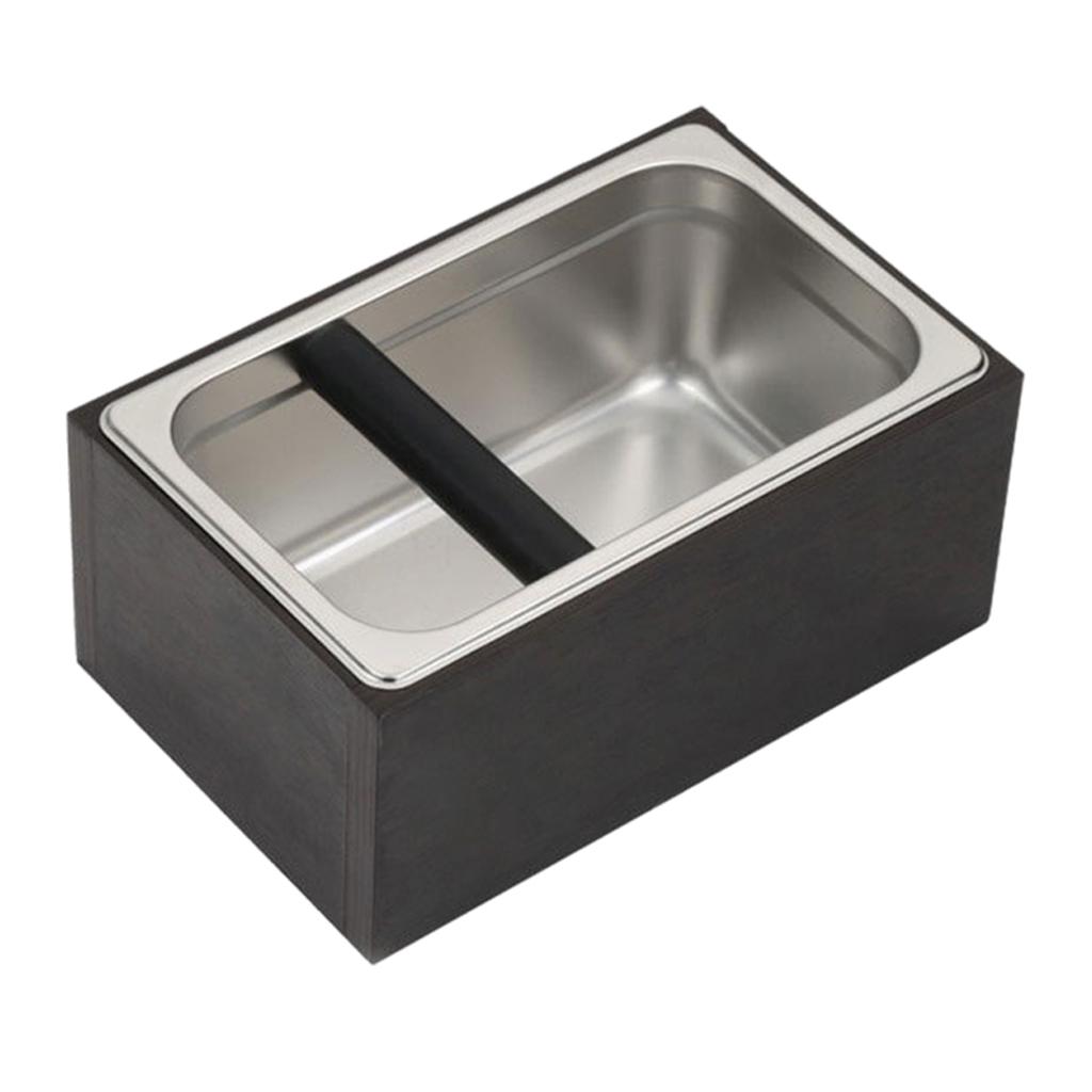 Home Coffee Knock Box Detachable Coffee Grounds Container Box with Handle Coffee