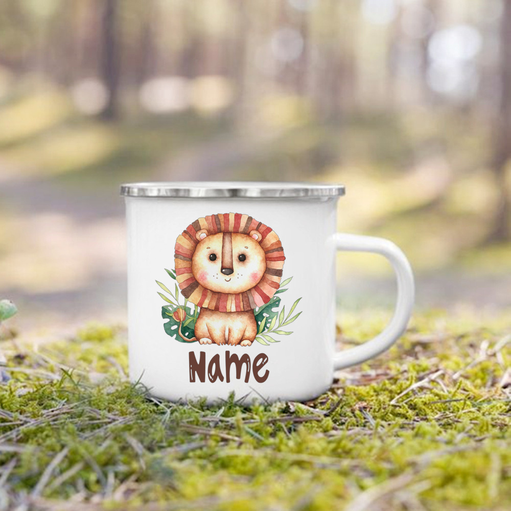 Personalized Wild Animal with Name Cup Custom Child Wild Party Juice Milk Mug Boy Girl Handle Cup Birthday Favors Gifts for Kids 4 S8d773bee79bd4aa6aaba709a97c93af2o