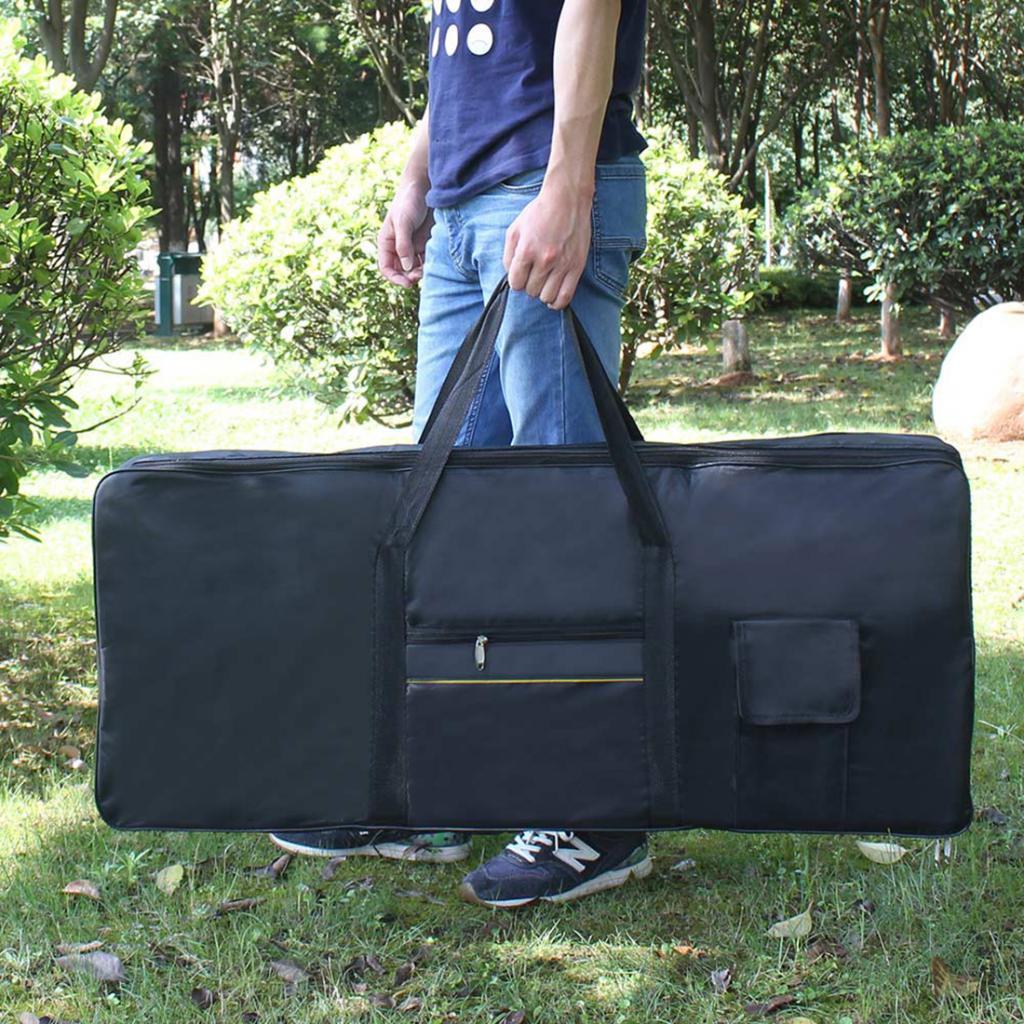 6 Electronic Keyboards Bag Musical Instrument Case Organizer Black