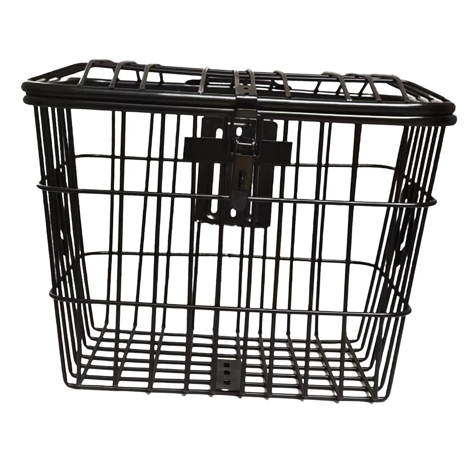 Front Rear Bike Basket Cargo Rack Storage Box Large Space with Mounting Screws Durable for Tricycles Mountain Bikes Scooters