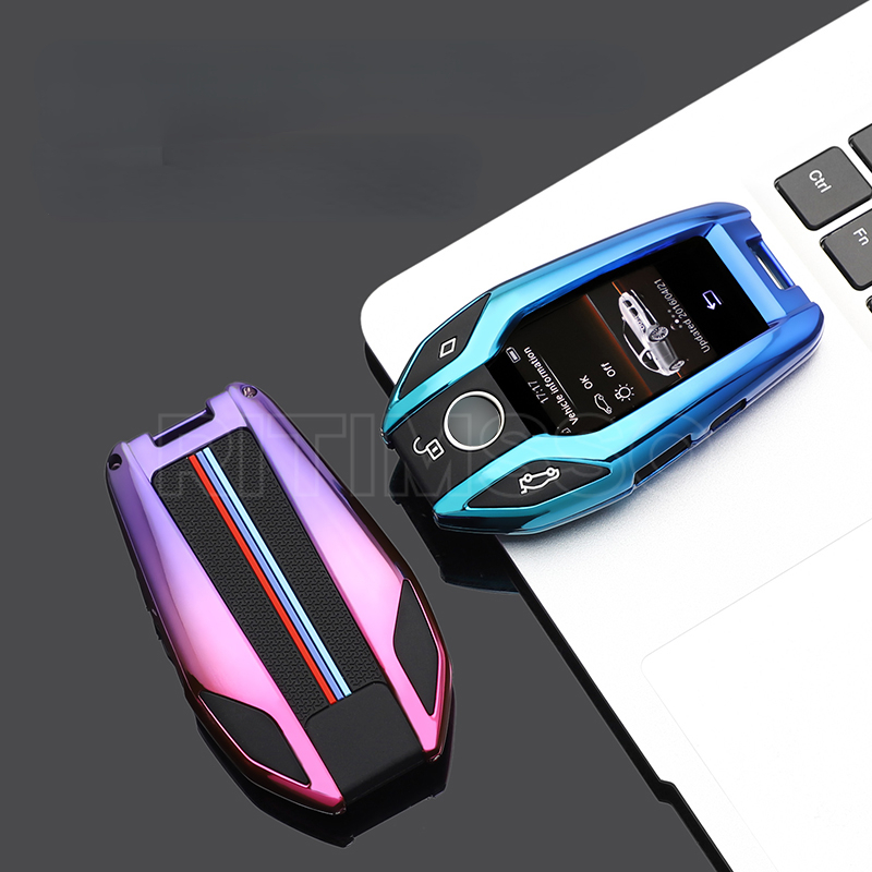 Copertura Della Cassa Chiave dell'automobile Sacchetto Chiave Per Bmw 1 3 5 7 Serie X1 X3 X5 X6 X7 F30 G20 F34 f31 G30 G01 F15 G05 I3 M4 Accessori Auto-Styling - S8d7ef28e8250415c9ac36642a2ca03a0a