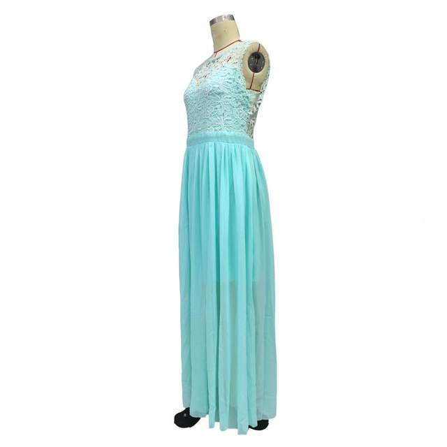 Amazon Teal Lace Maxi Dress Floor Length Teal Lace Bridesmaid