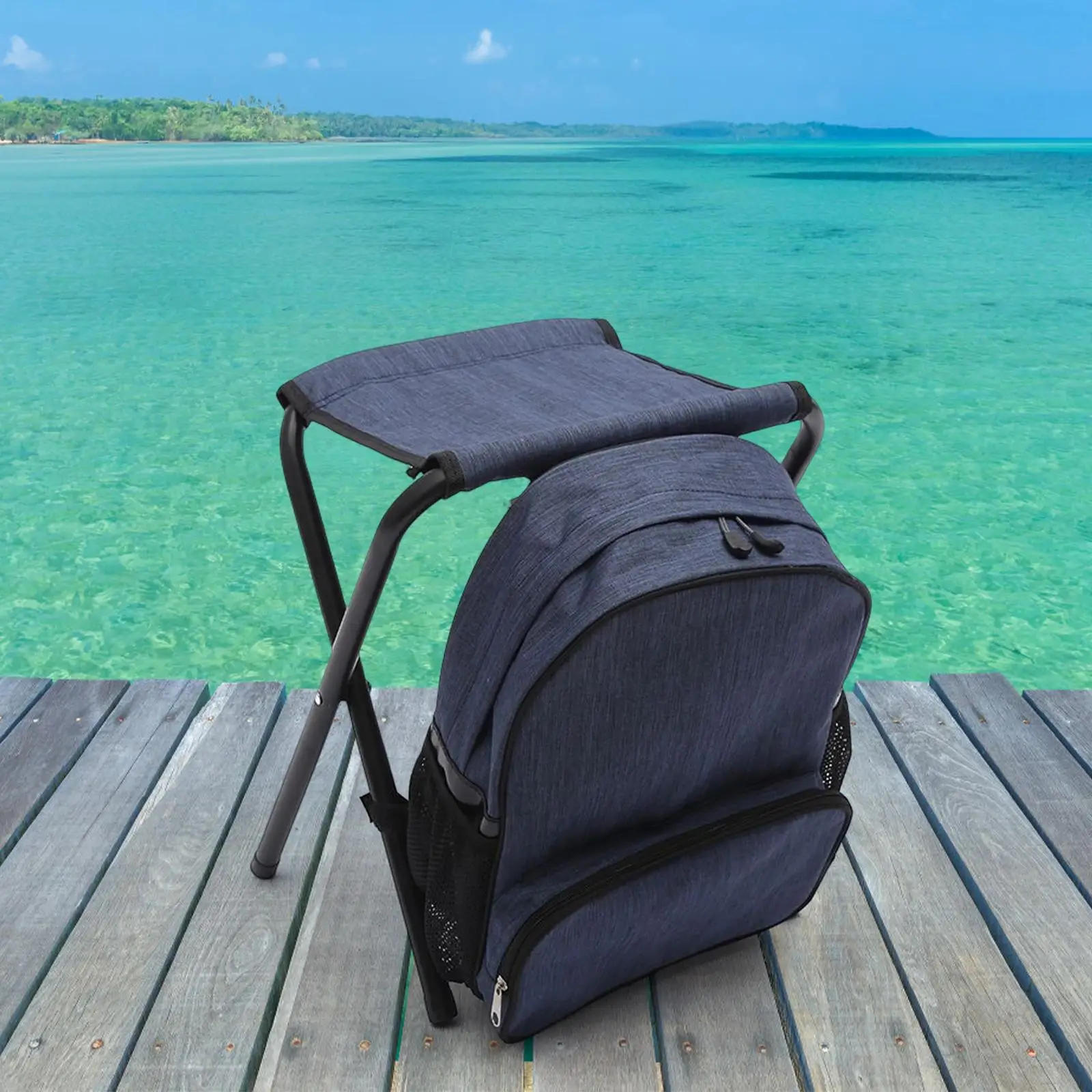 Fishing Seat Compact Chair Foldable Stool with Bag for Fishing Beach Travel