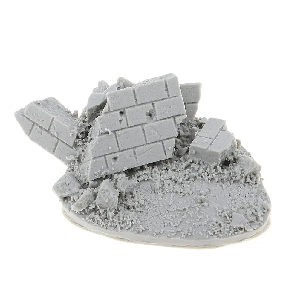 1/35 Resin Unpainted Battle Ruins War  Mini Model for  Fans Gift