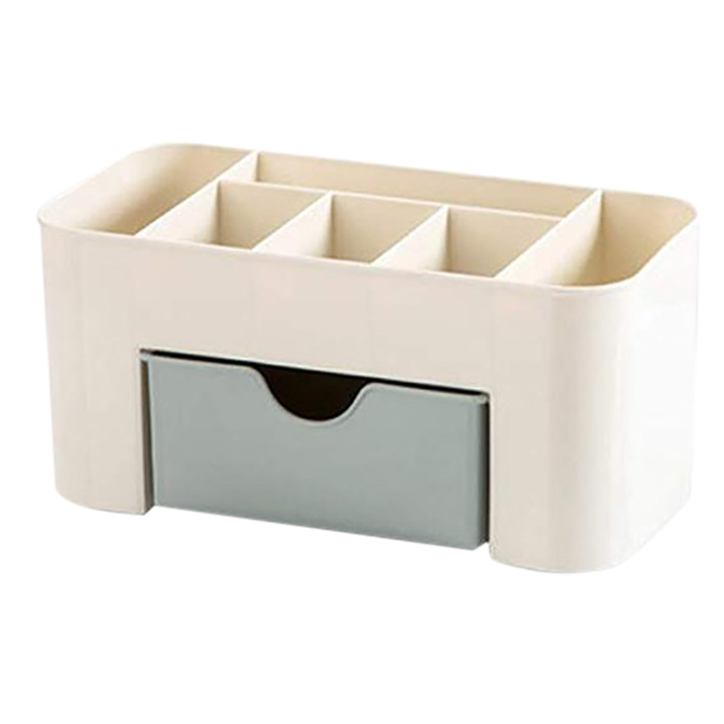 Title 10, Plastic desktop cosmetic box with small drawer ...