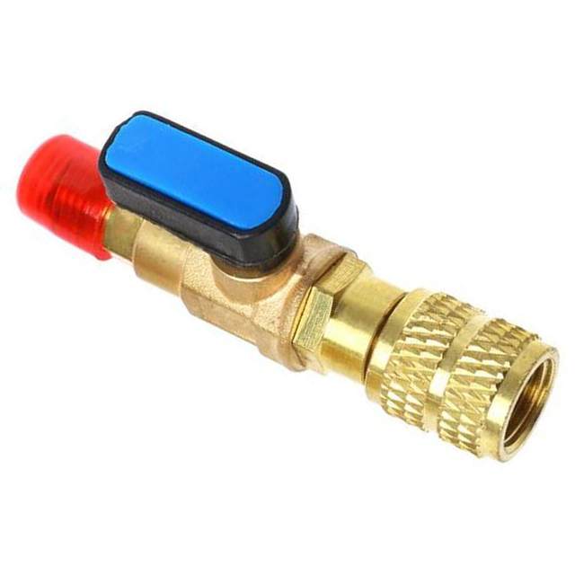Aazon.co: R12 R410 Refrigerant Charging Valve With Safety Adapters