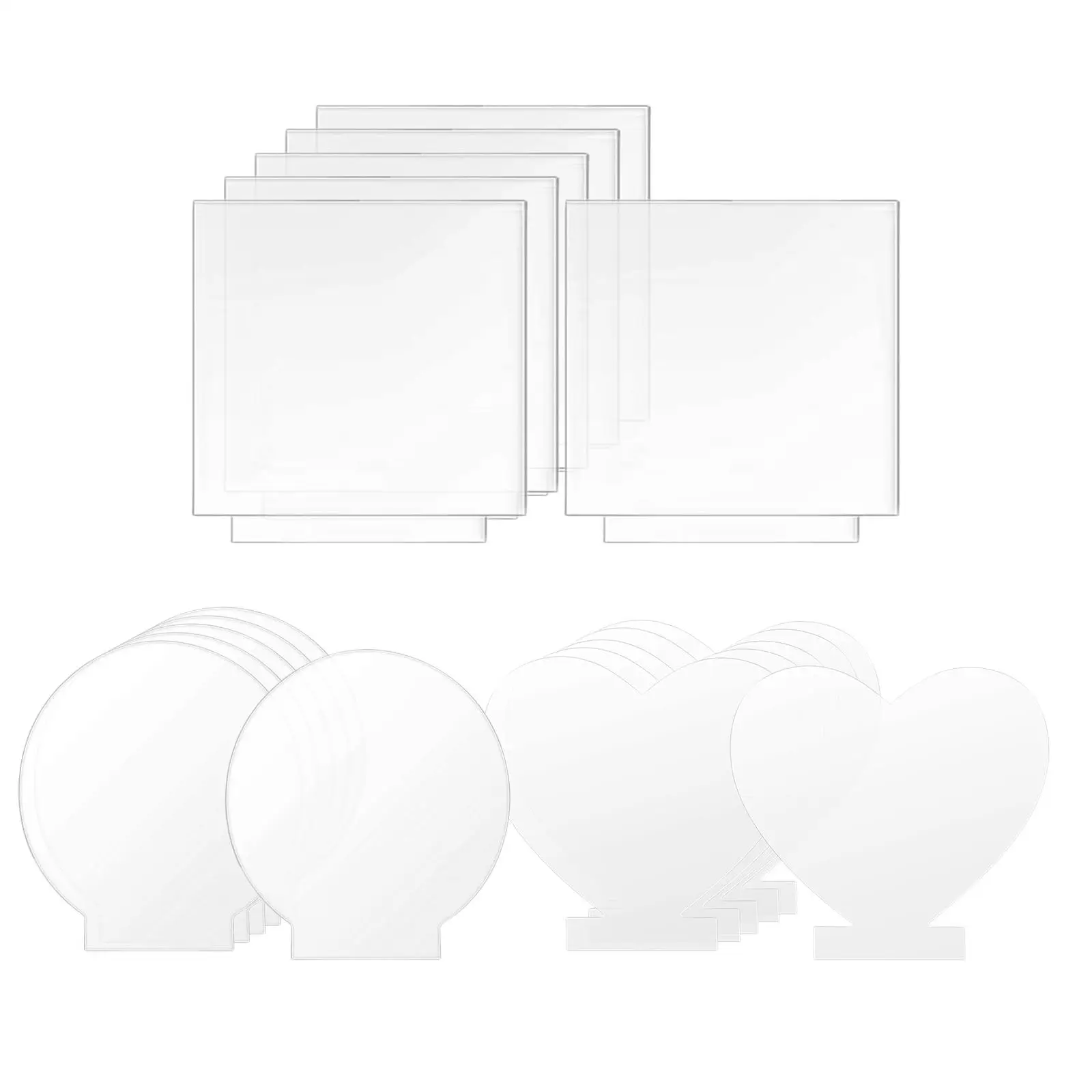 6x Acrylic Sheets for Light Base   Panel for Signs Craft Supplies