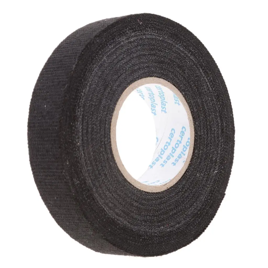 Wire Loom Harness Tape, Wiring Loom Harness Adhesive Cloth Fabric Tap, Noise Damping and Heat Proof (19 mm x 20 m)