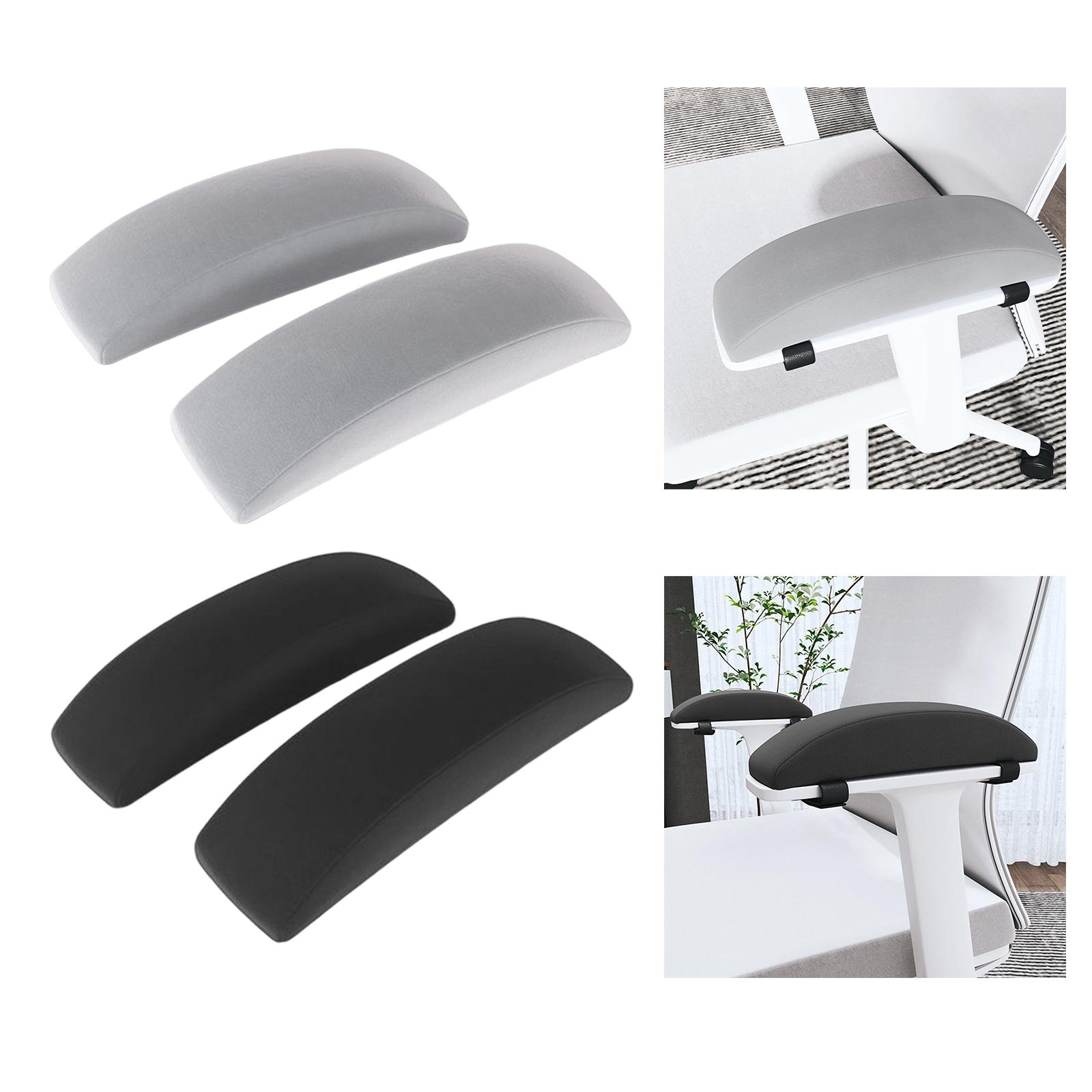 2Pcs Chair Armrest Pads, Reusable Washable Breathable Portable Removable Soft