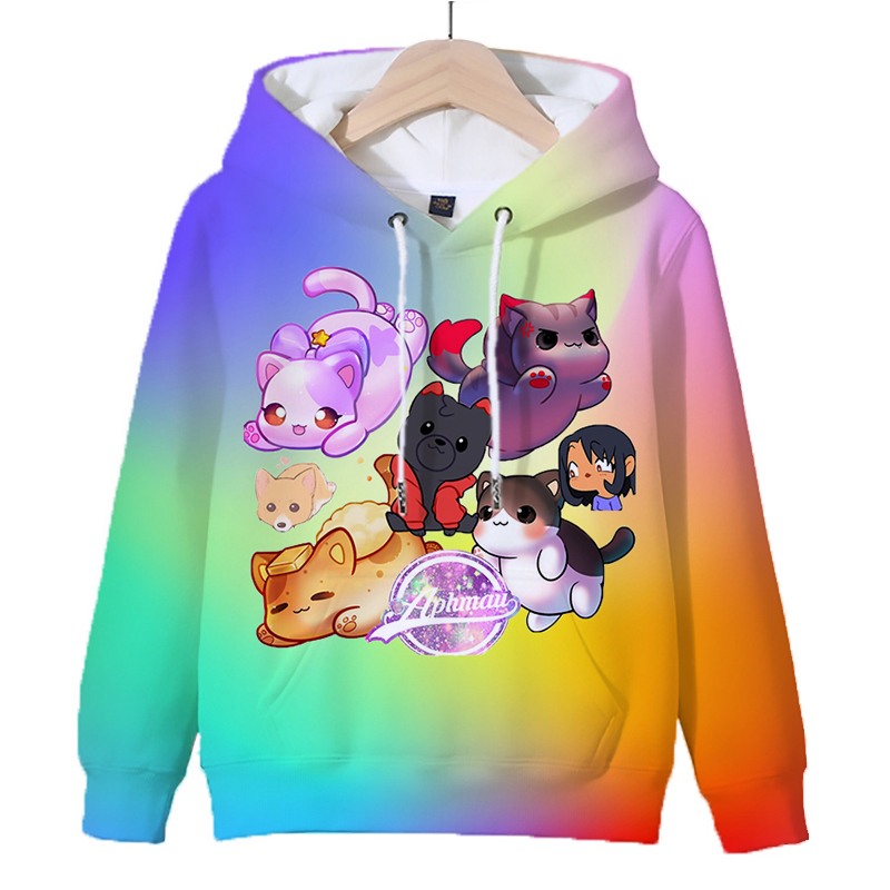 Title 21, Sweat à capuche imprimé Aphmau pour enfants, je...