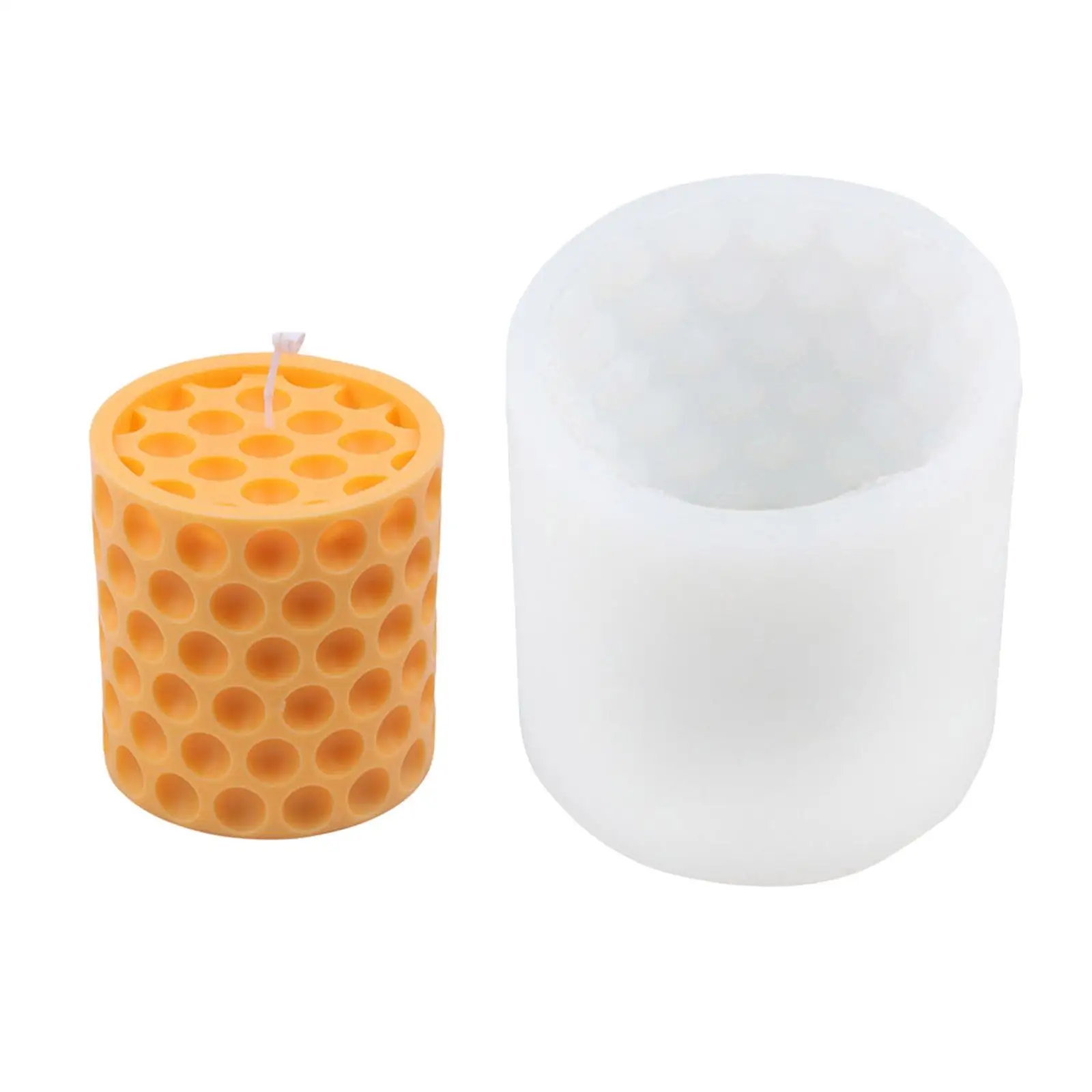 3D Candle Mold Silicone Homemade Candle Making Soap Mould Beehive Handcraft