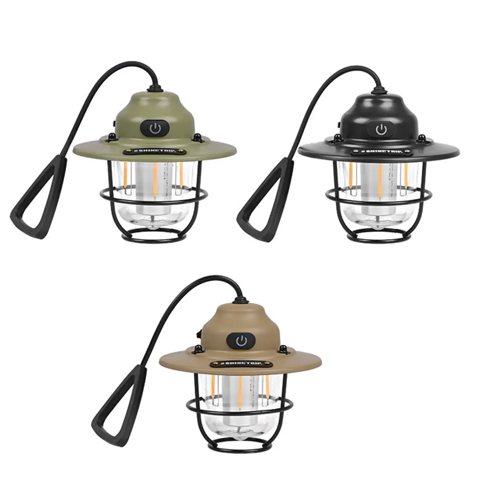 Lanterna LED recarregável para acampar, Camping luz,