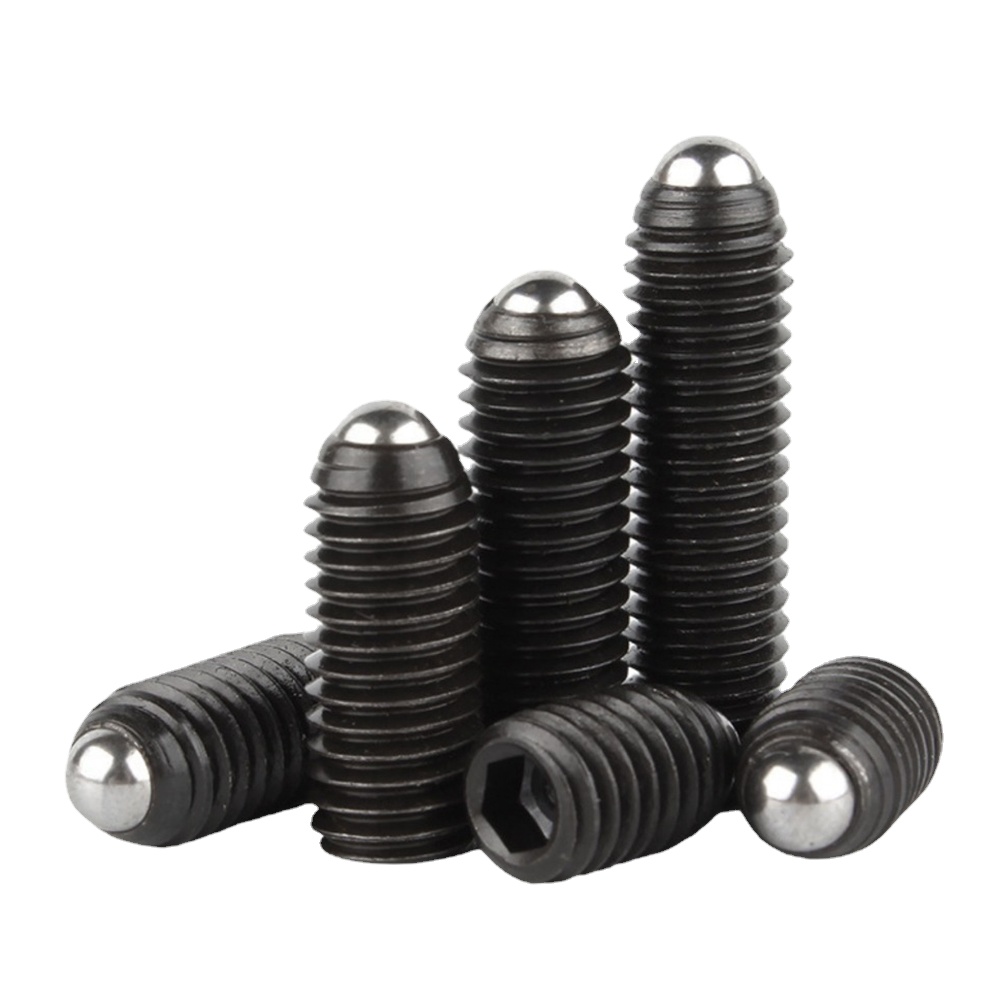 Description Picture 6 of itemM3 M4 M5 M6 M8 M10 M12 304 Stainless Steel Hex Socket Allen Spring Ball Plunger Set Screw Grade 12.9 Black Grub Point Bolt