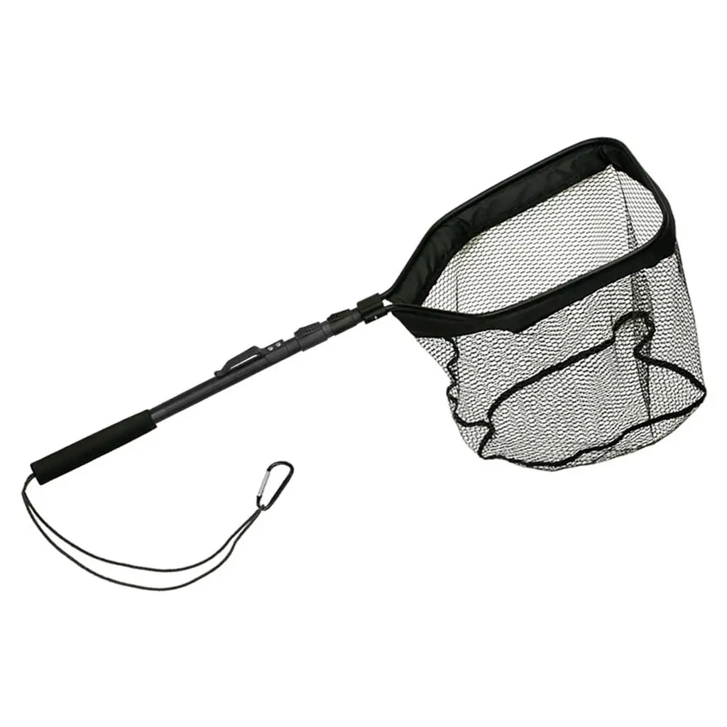 Fishing Net Aluminum Alloy Extendable Collapsible Telescopic Pole Handle Fish Catching Releasing Fishing Tools Pool Skimmer