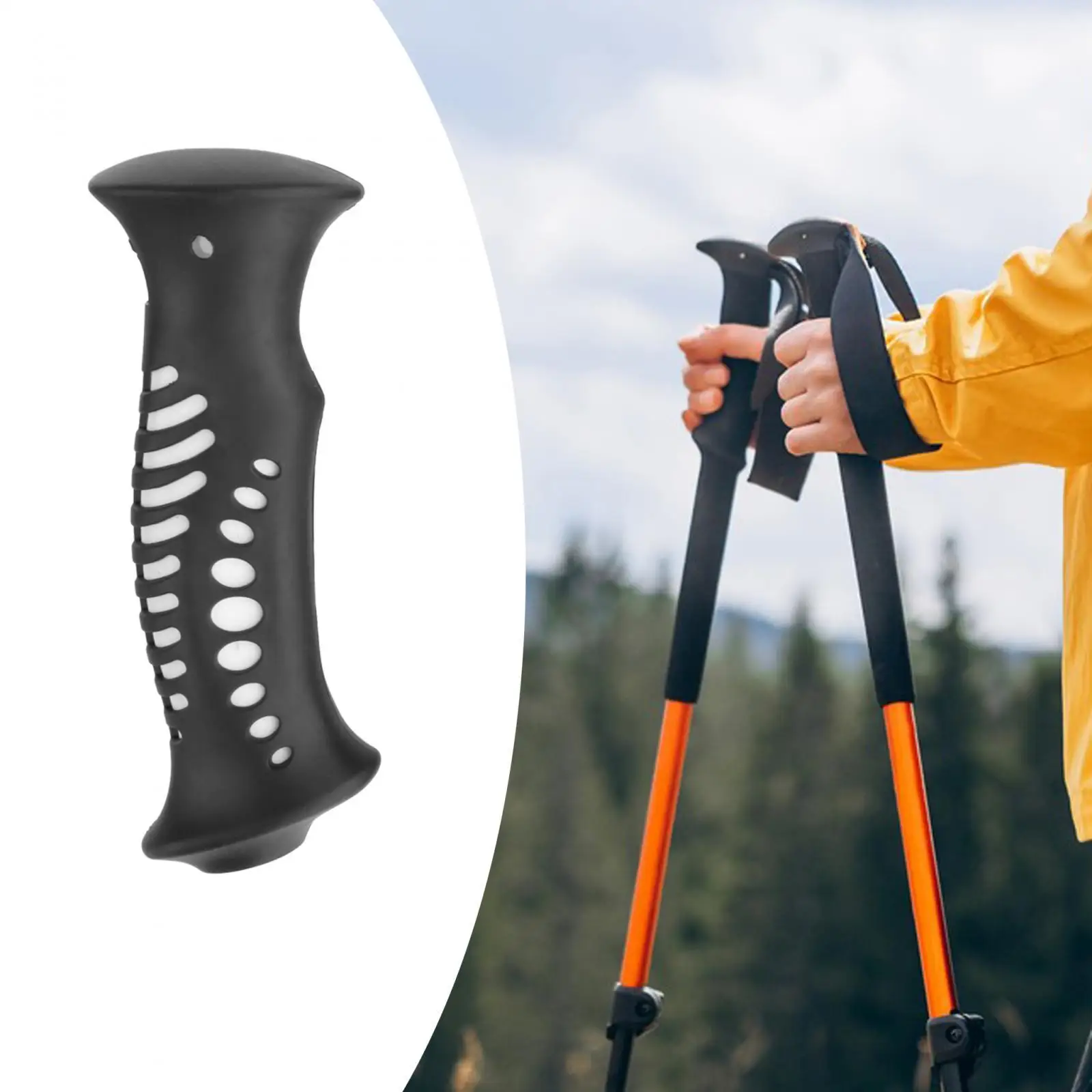 Replacement Hiking Pole Handle Hand Grip, Strong, Professional, Easy to Install,