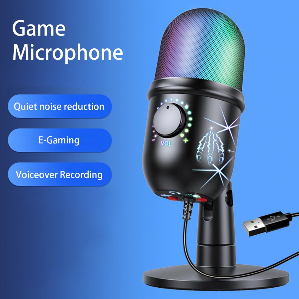 Title 8, Gaming Microphone 1 Set Useful One-click Noise ...