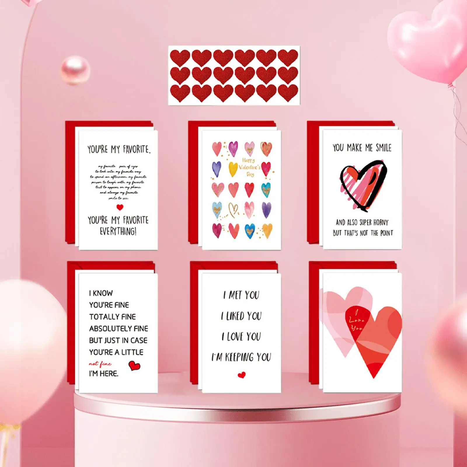 12 Pieces Valentines Day Cards with Envelopes Funny for Him Her Adults Blank Cards for Anniversary Wedding Birthday Wife Fiancee