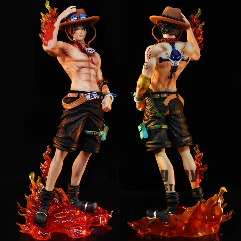 23cm Anime One Piece Figure Ace Figure PVC Collectible Statue Model Toys Gifts