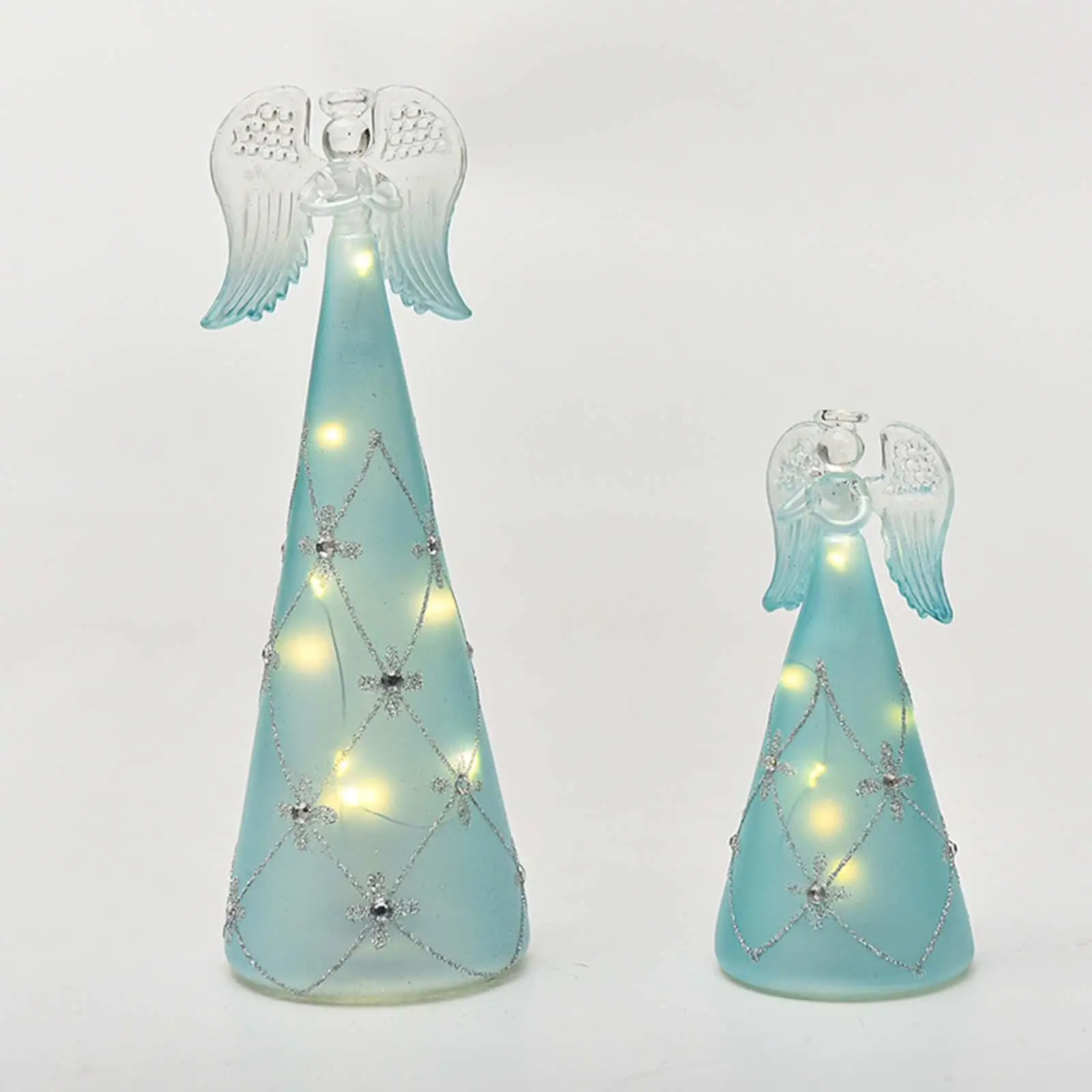 Glass Christmas Tree Night Fairy Lights for Wedding Xmas Decoration