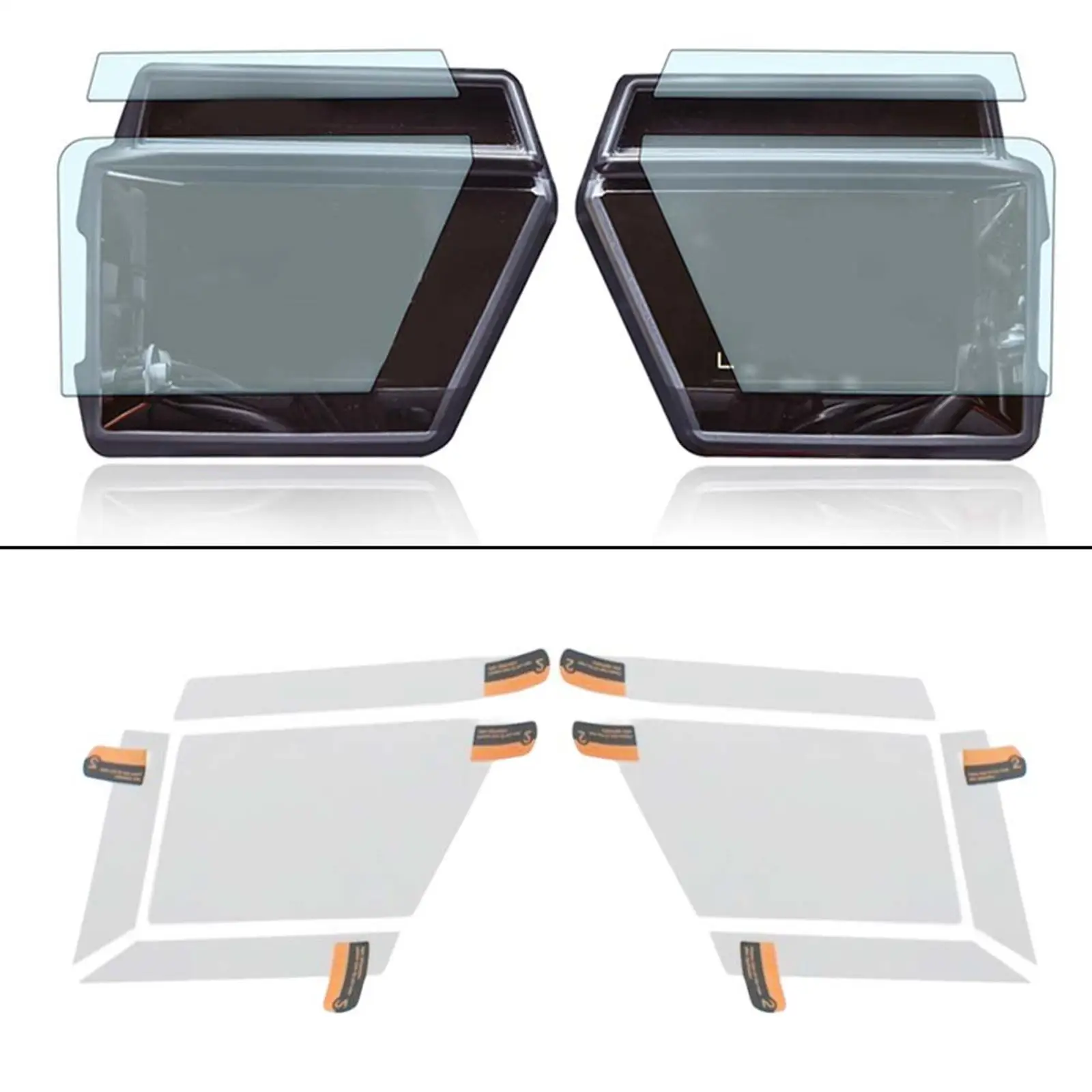 2Pcs Motorcycle Screen Protector Instrument Protection Film  Tracer 9 GT Accessories Parts Easy to Install Replacement
