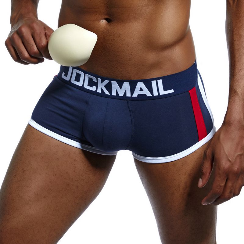 Title 18, Cueca boxer masculina com bojo, aumentando o co...