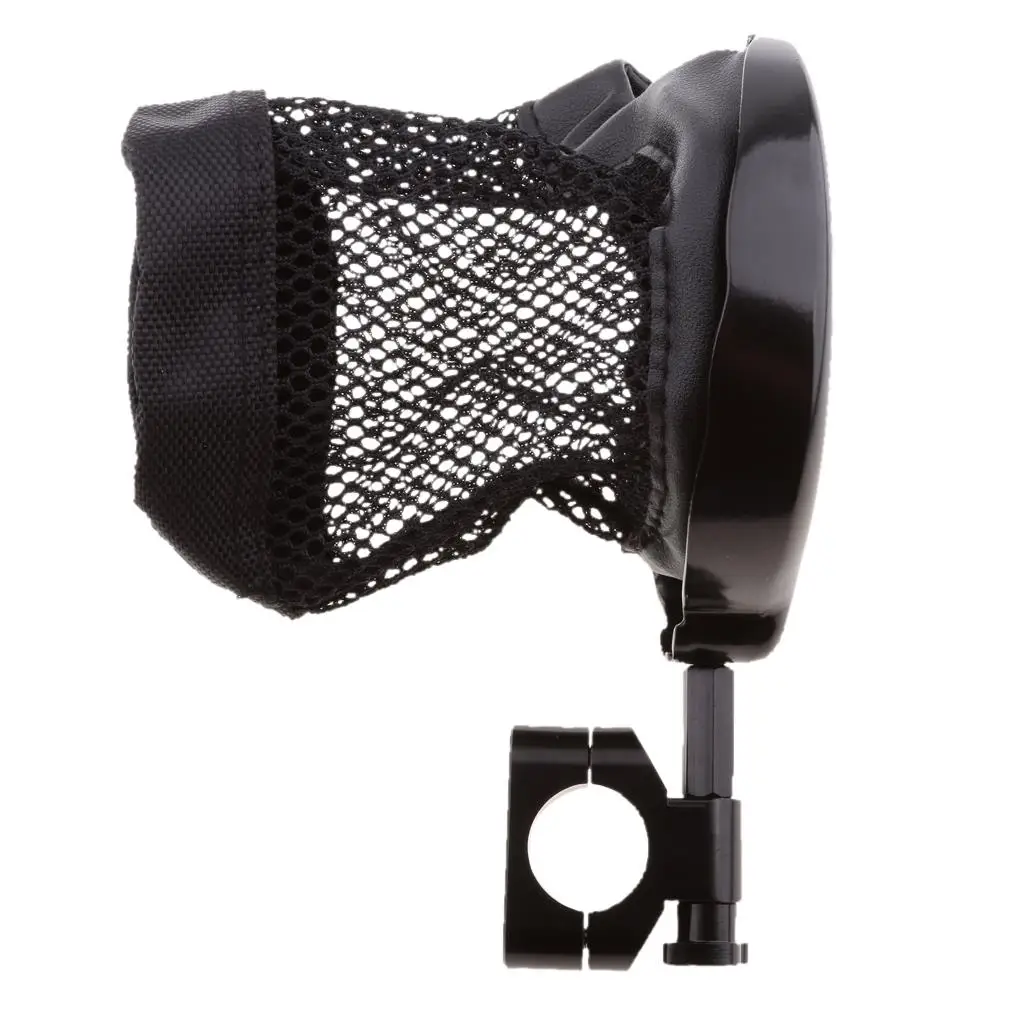 Black Motorcycle Cup Holder, Handlebar Mount Water Bottle Cage Basket for Stroller, Bicycle, Wheelchair, ,  Fits 1 inch Rails