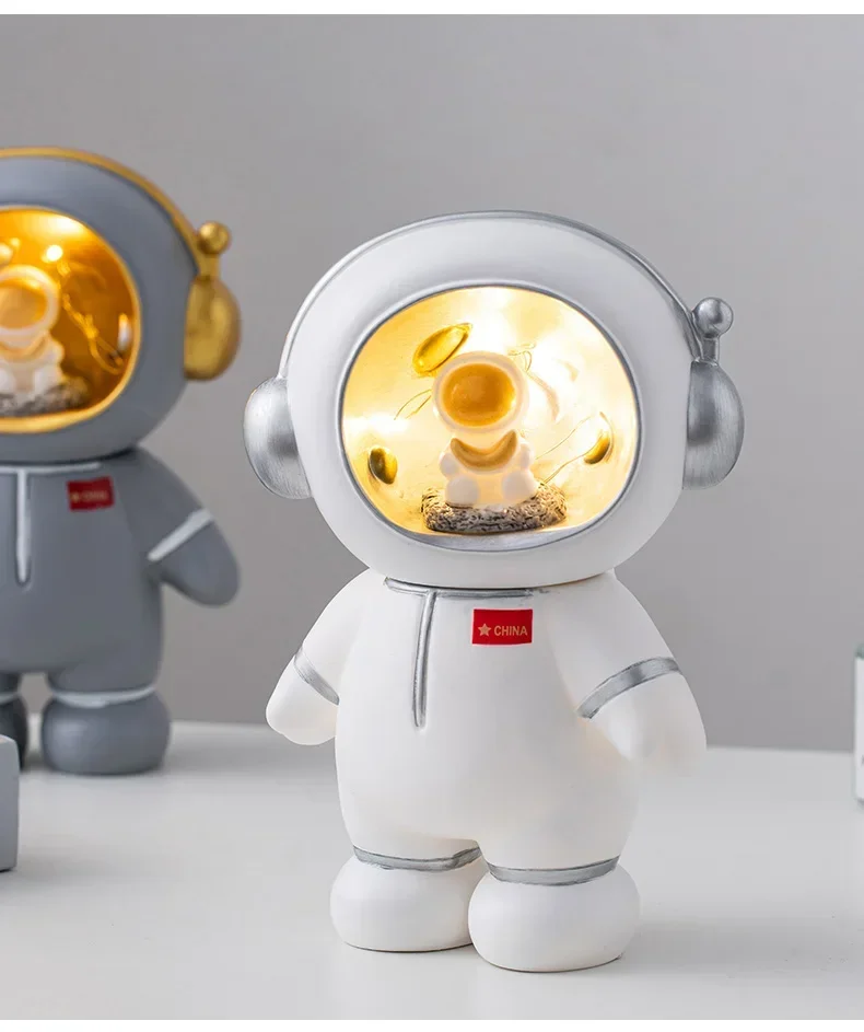Lovely Astronaut Figurine Resin Sculpture