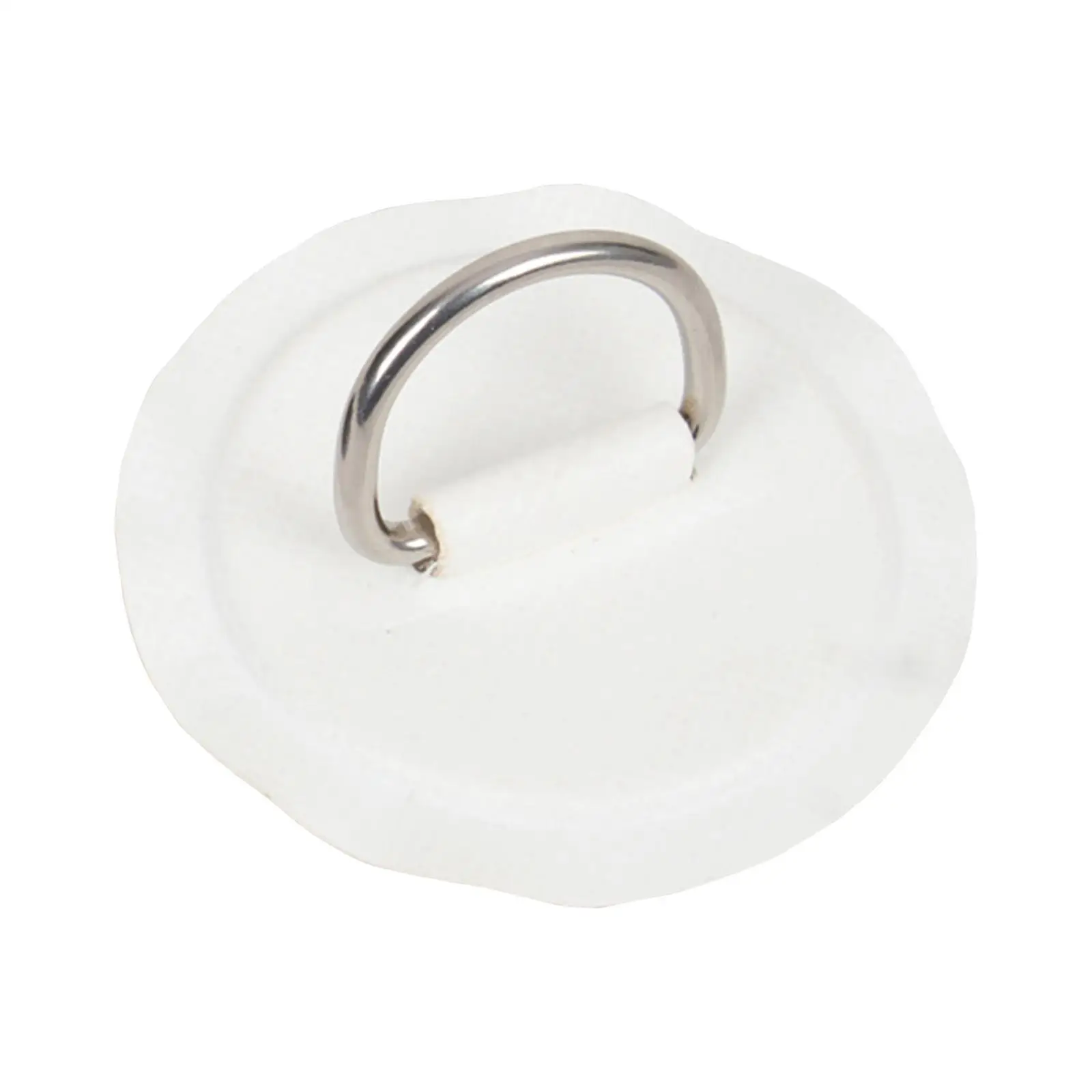 Round D Ring Patch - No Glue Included- 3.1 inch Bow Ring Watercraft Parts for PVC Inflatable Boat Rigging Canoe Deck Sailboat