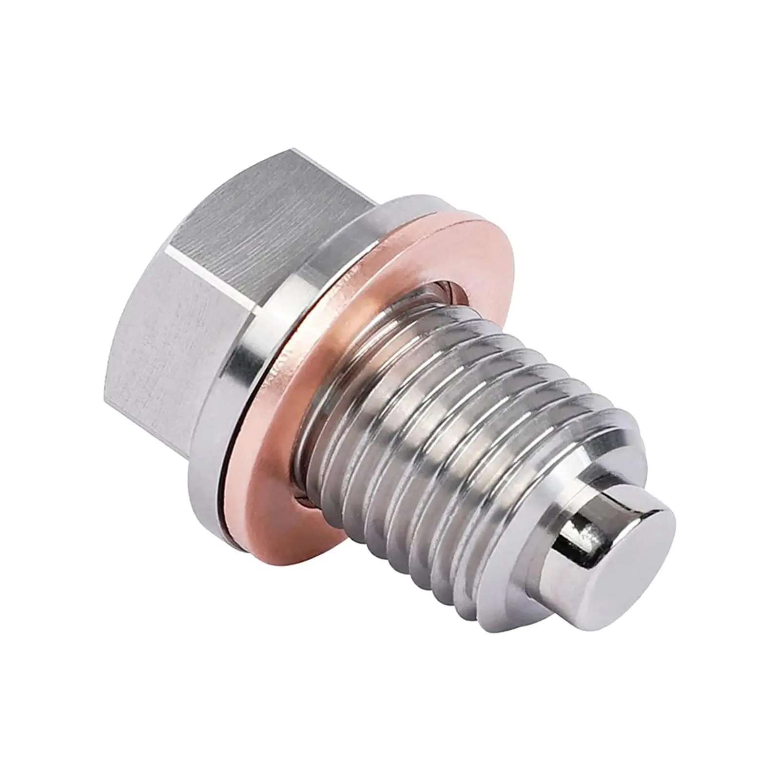 Oil Pan Drain Plug M12x1.5 Anti Leak Easy to Install Anti Vibration Sump Drain Nut Neodymium Magnet Bolt for Motorcycle Car