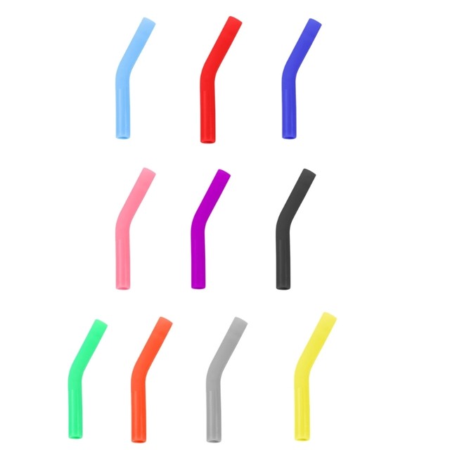 8 PCS Silicone Straw Tips, Multi Colored Straws Nozzles Covers