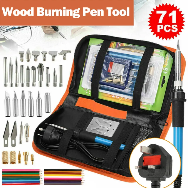 Electric Soldering Iron Tips Head Wood Burning Pen 23pcs Set for  Personalized Engravings on Various Materials - AliExpress