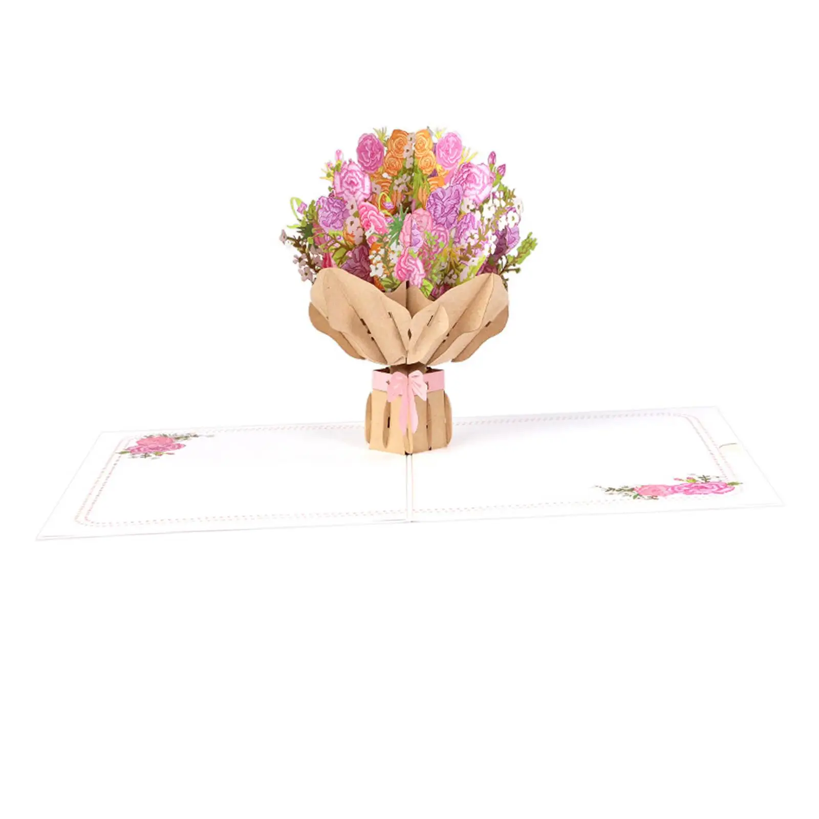 Popup Greeting Card with Note Tag Happy Mother Day Card for Valentines