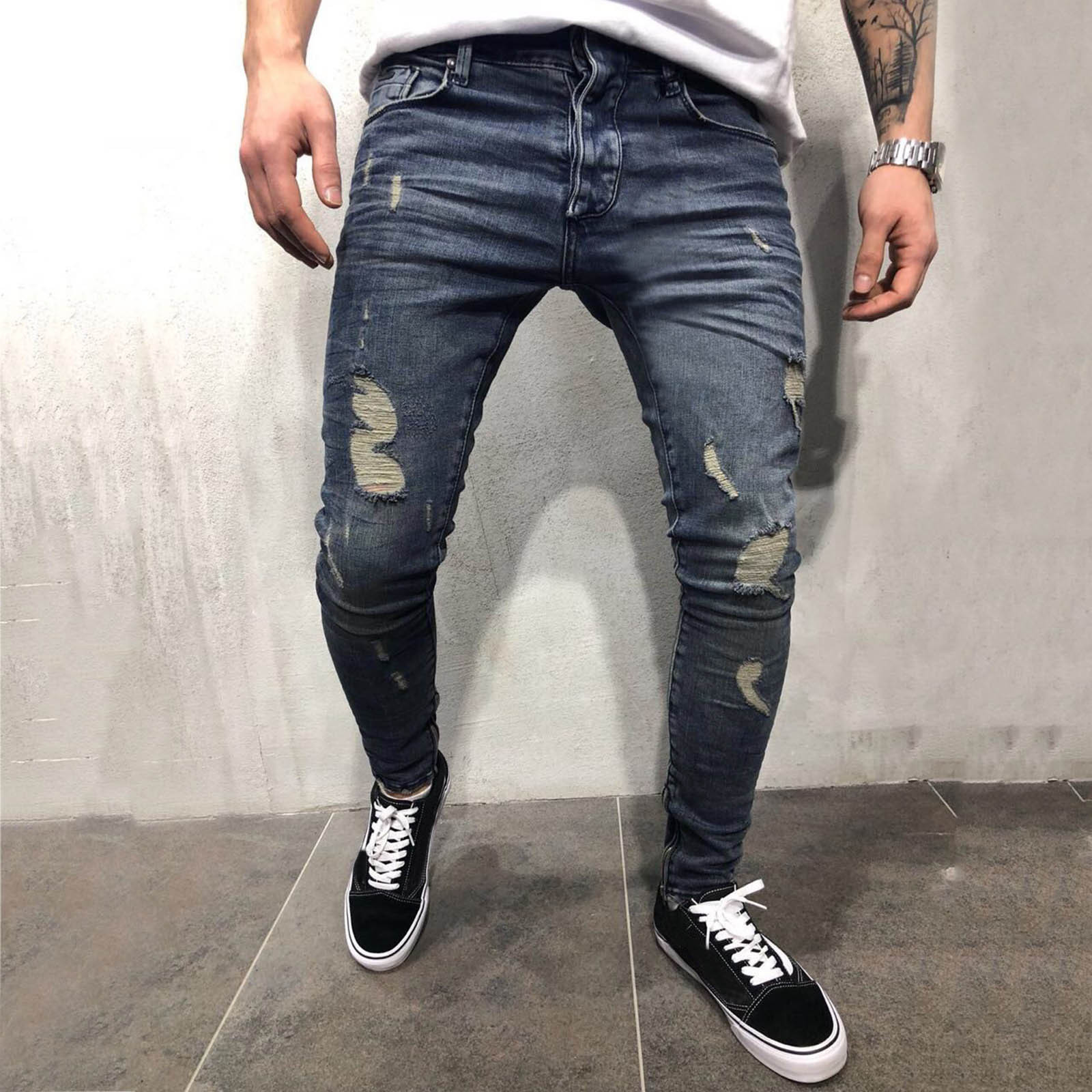 Title 10, Mens Denim Pants Casual Fitness Bodybuilding Tr...