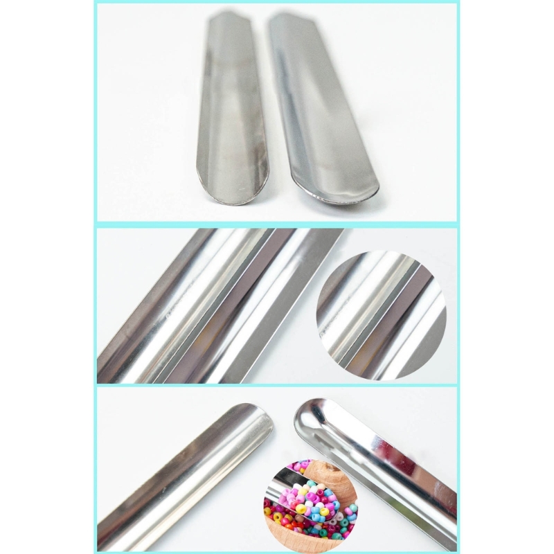 Beading Spoon and Washable Silicone Non-Slip Cushion Bead Picker and Slip-Resistant Mat for Storage Organization 2Piece
