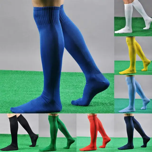  Jileiy Calcetines largos de fútbol para hombre, calcetines de  fútbol de rodilla, calcetines altos, ropa para hombres, Azul : Ropa,  Zapatos y Joyería