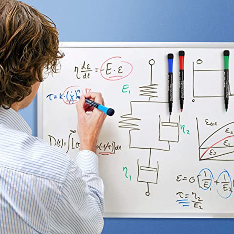 12 farben Schule Klassenzimmer Whiteboard Stift Trockenen Weißen Board Marker Gebaut In Radiergummi Student kinder Zeichnung Stift Schreibwaren – Detail 10