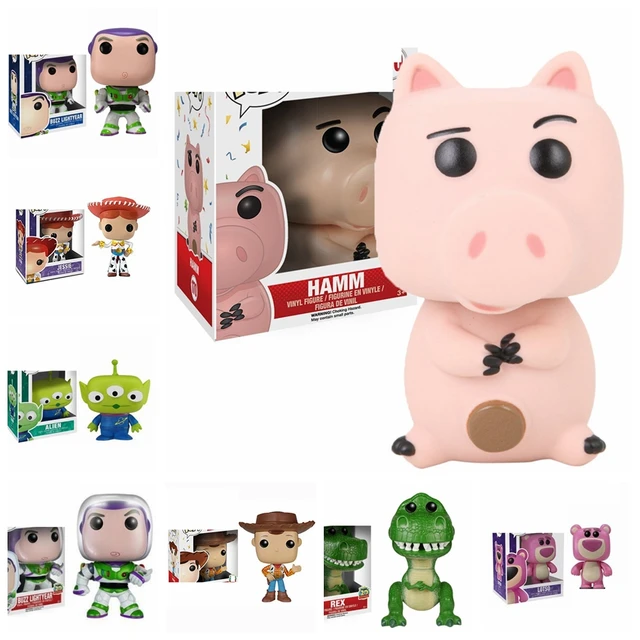 FUNKO POP Movie Toy Story 4 Woody 168 169 170 Buzz Light Year Alien Rex  Lotso Hamm PVC Action Figures Collection Model Toys