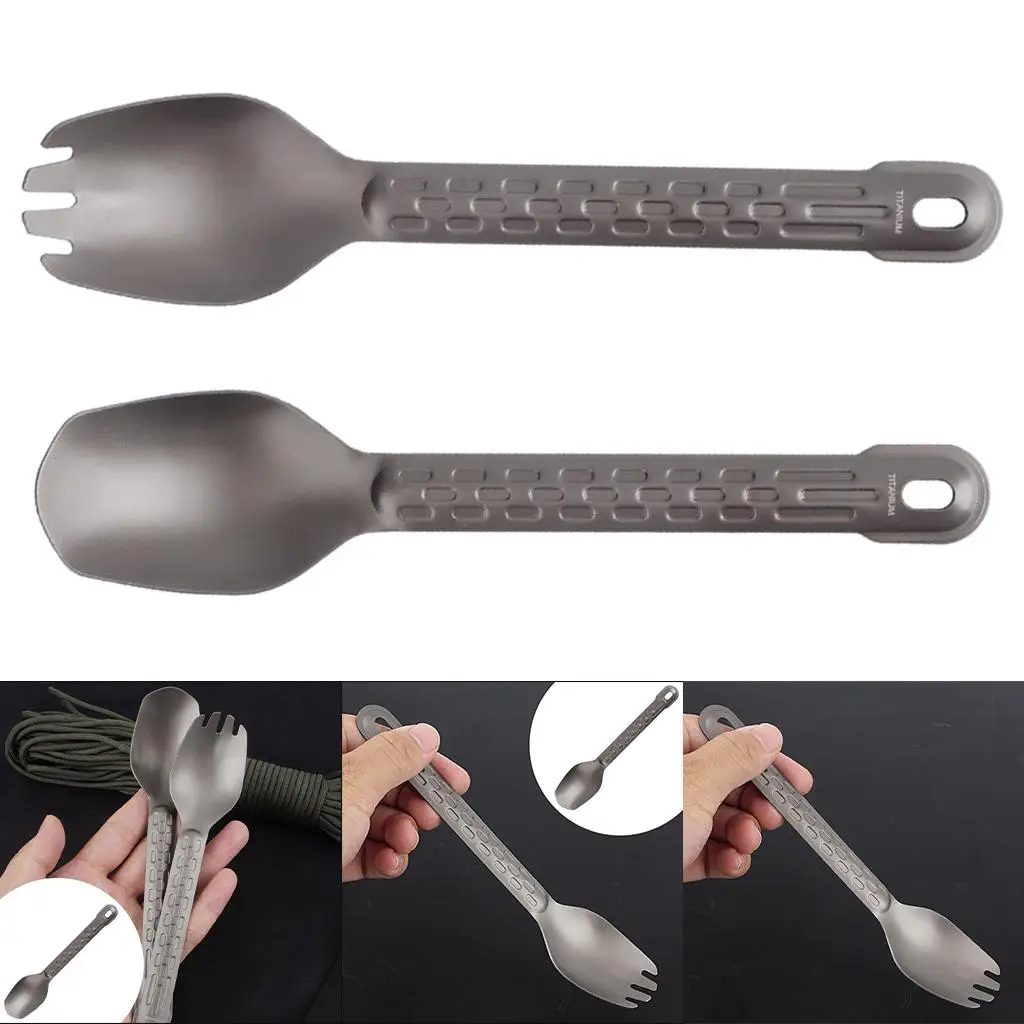 Portable Titanium  Lightweight Camping Tableware for Hiking