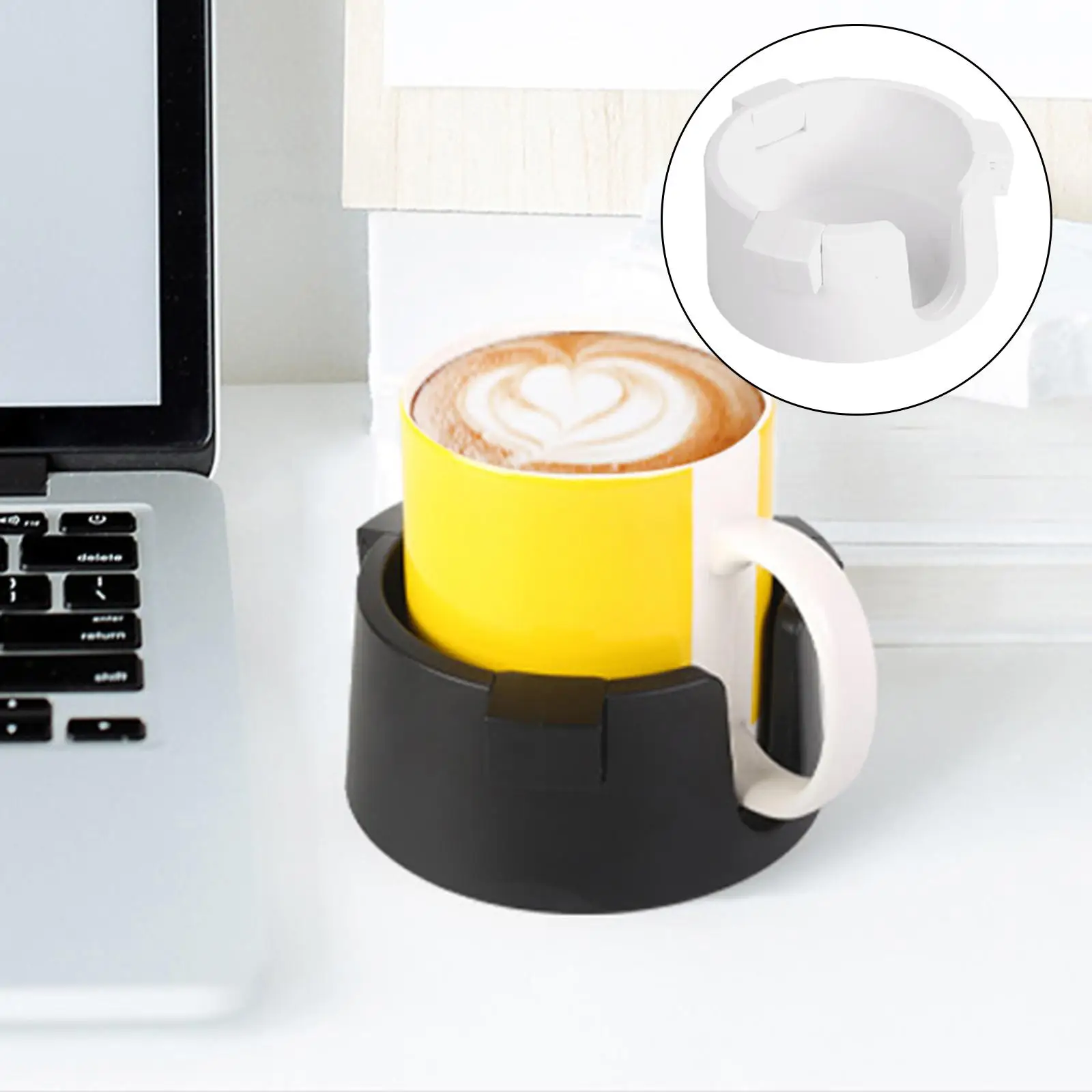 Multifunction Cup Holder Adjustable Inner Diameter Drink Coaster for Desktop