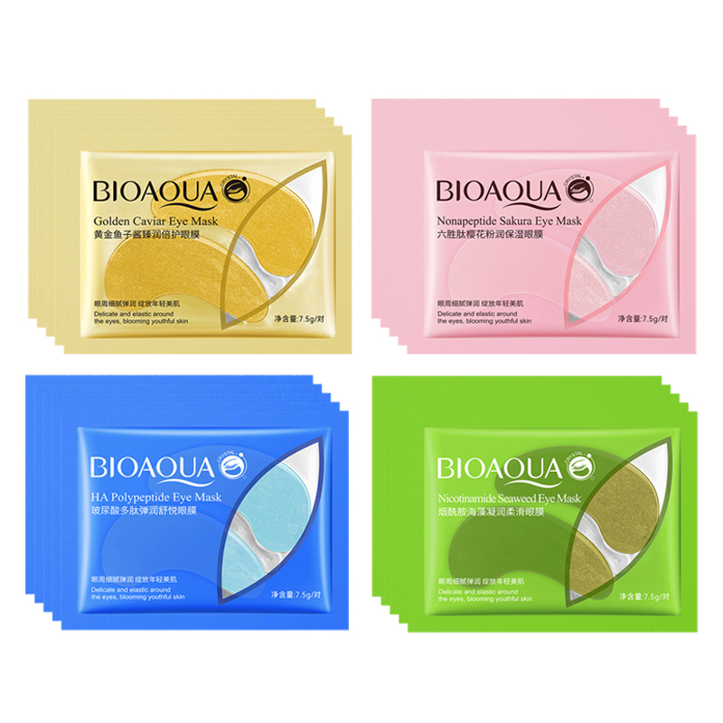 Best of 40pcs=20pairs BIOAQUA Crystal Collagen Eye Mask Moisturizing Anti-wrinkle Anti Dark Circle Eye Patches Sakura Skin Care For Eyes Reviews & Tips