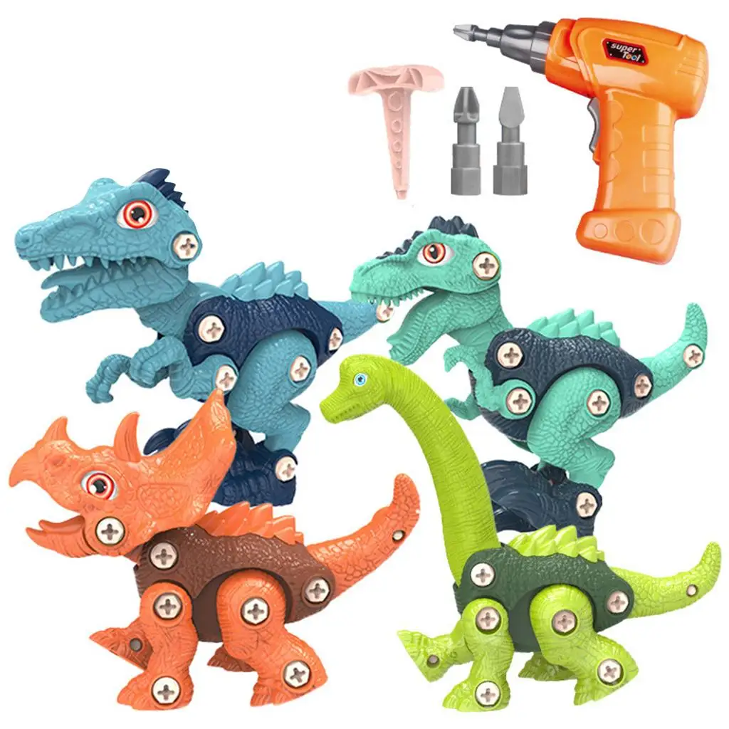 DIY  Dinosaur Models, w/ Screwdriver Assembly Building Kit DIY Dinosaur Construction Set Splicing Dinosaur  Kids Boys