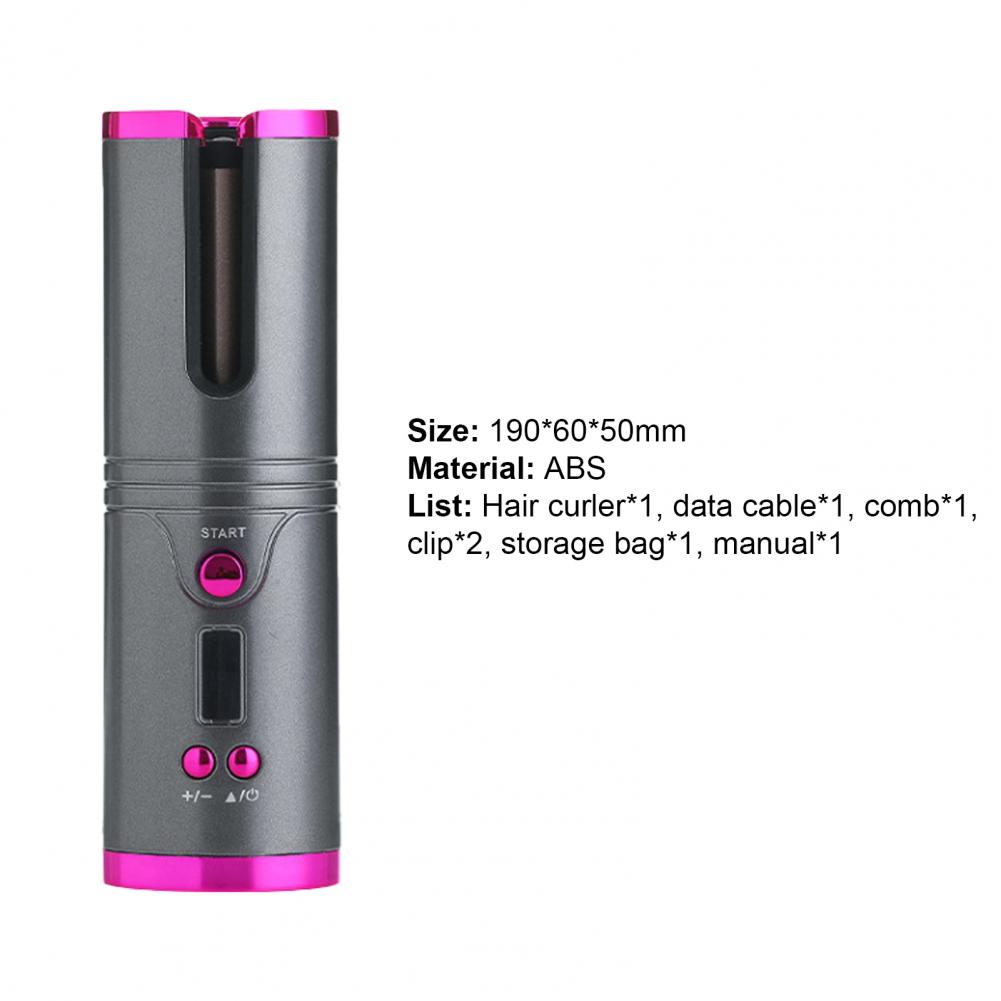 Modelador de Cabelo para Modelador de Cabelo Conjunto Handheld Curler Grandes Abs Ajustável Temperatura Usb Temporizador Configurações Feminino 1 8 Computers & Electronics