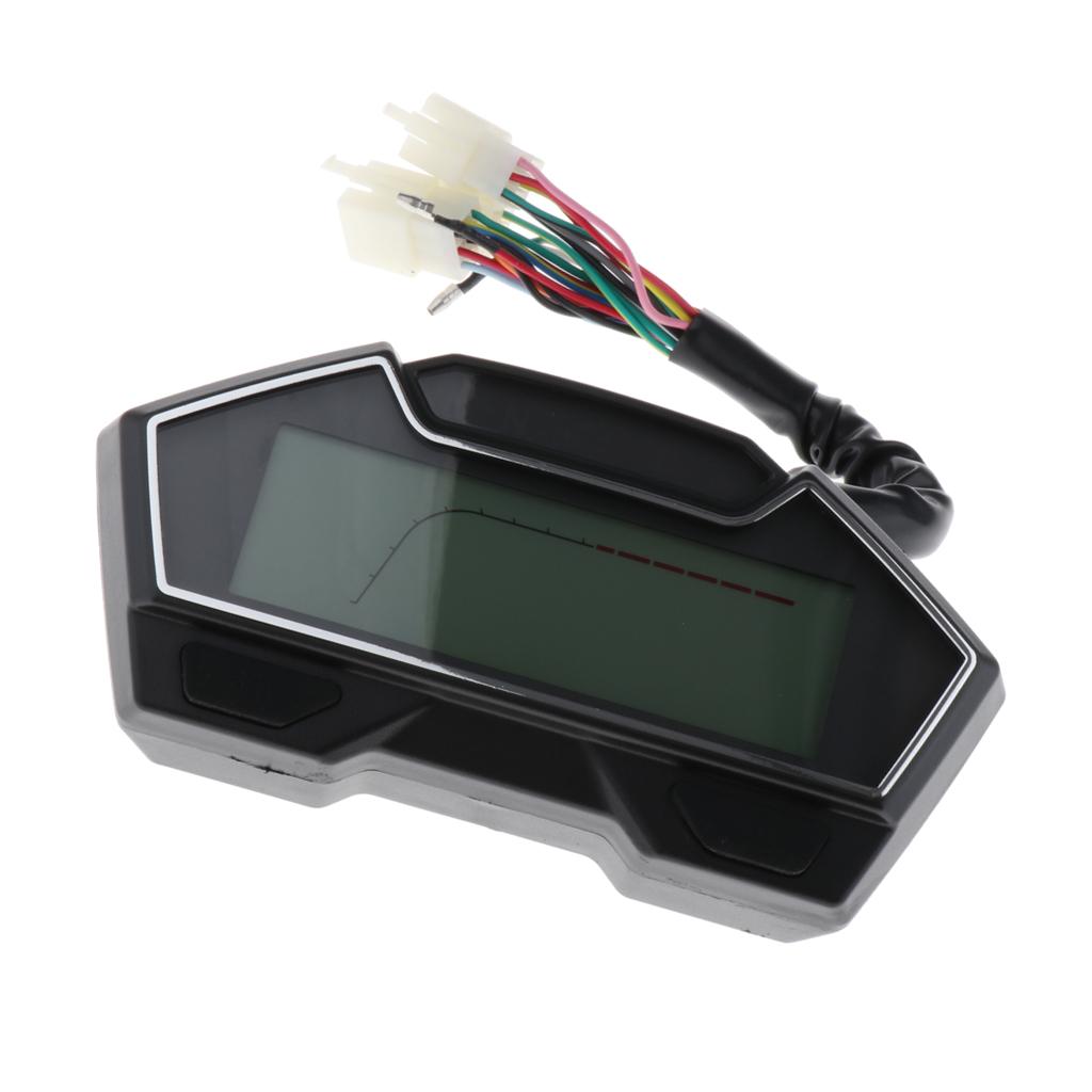 DC12V LCD Display Gear Indicator Water Temp  Black