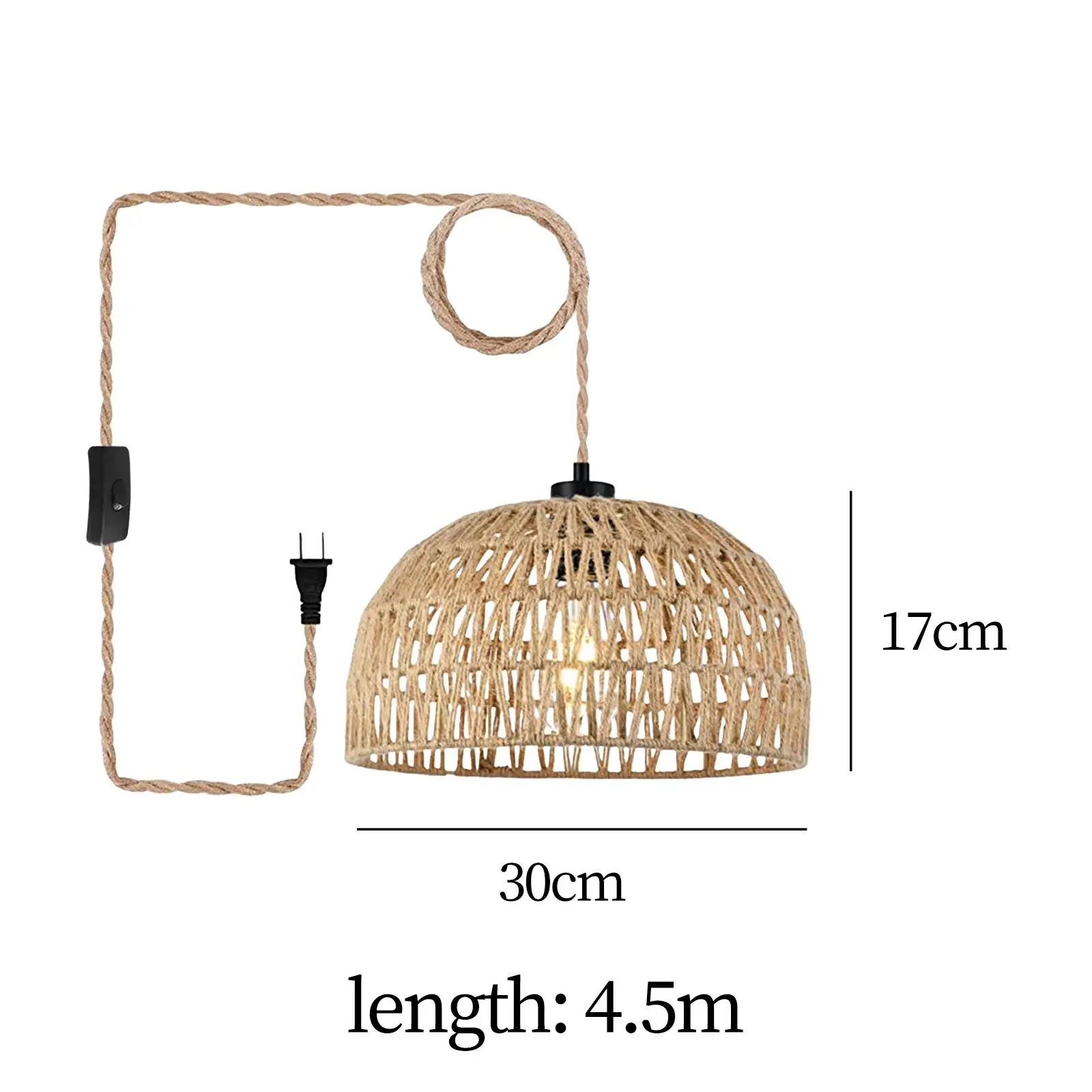 Pendant Lamp Shade Retro Style Chandelier Hanging Light Fixture Cover for Kitchen Restaurant Living Room Home Decoration