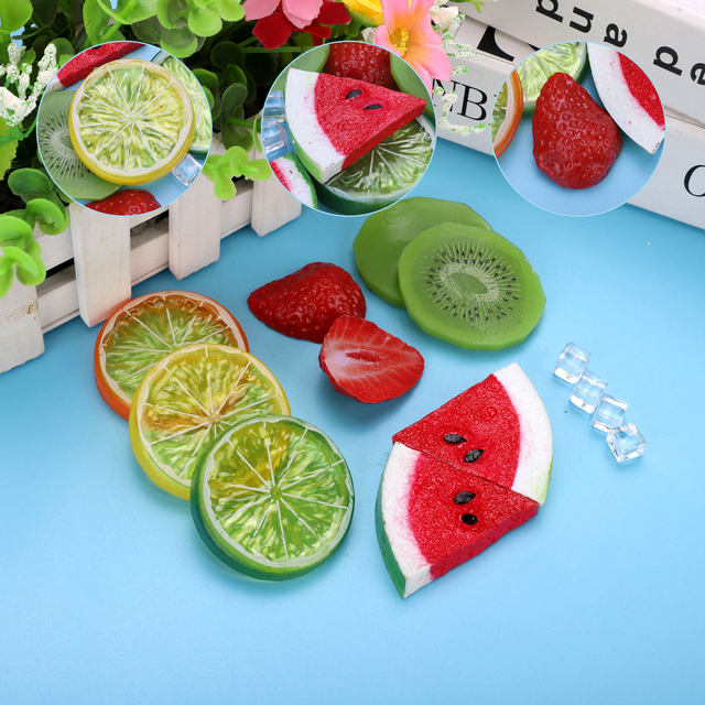 6 x realistico realistico in plastica artificiale Lime limone frutta cibo  falso decorazioni per la casa - AliExpress