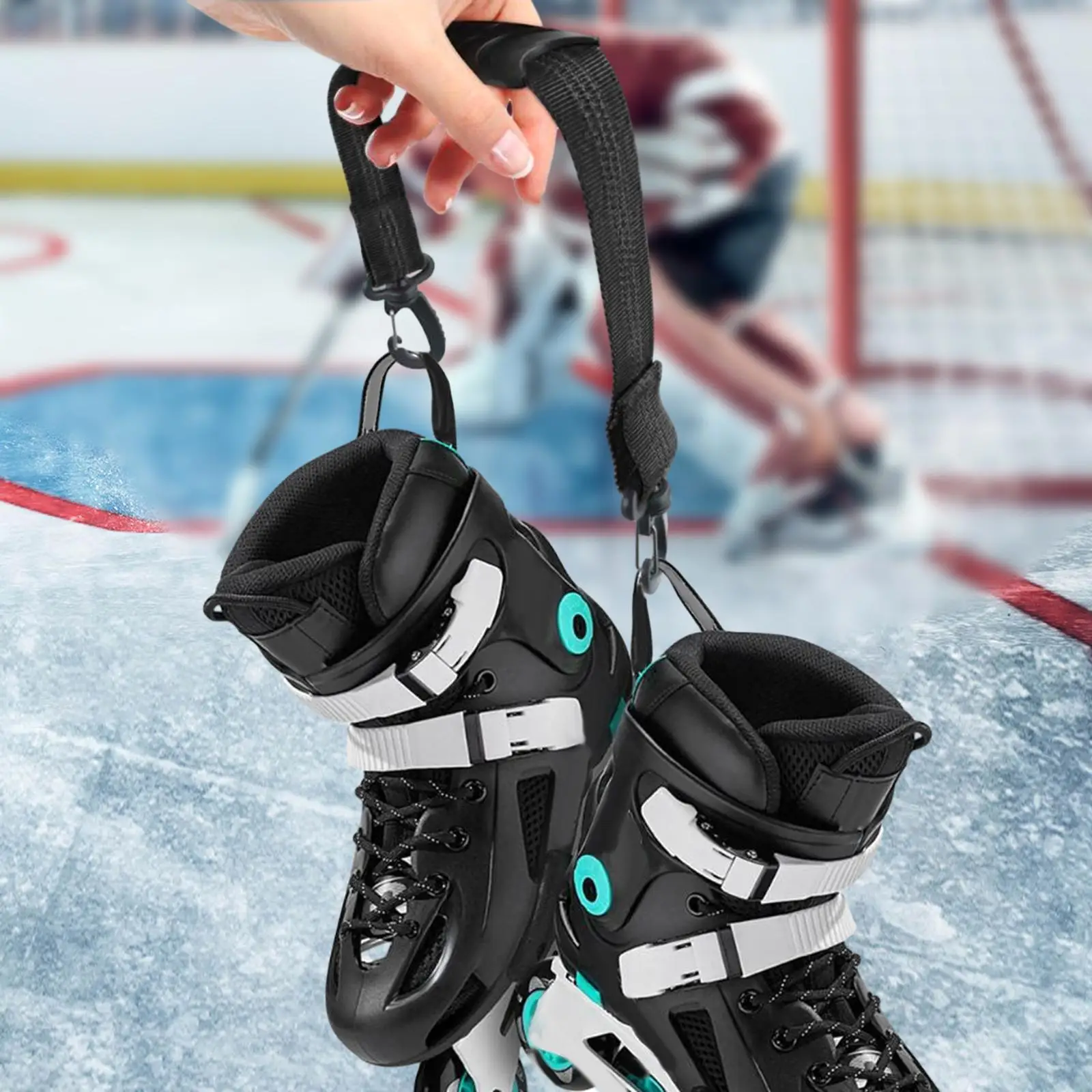 Inline Roller Skate Shoes Strap Skates Carry Leash Hook Ski Boots Carrier Strap for Skateboarding Men Women Kids Accessory
