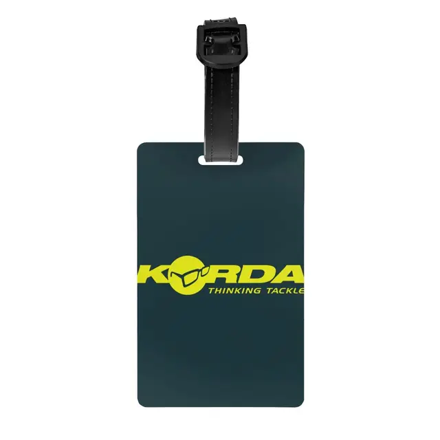 Korda Inspired Fishing Luggage Tags for Suitcases Fashion Fish Carp Gift  Baggage Tags Privacy Cover ID Label