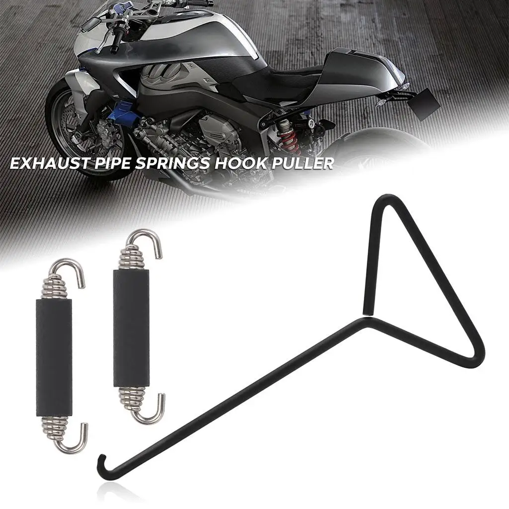 T-Handle Removing Exhaust Stand Spring Hook Removal Puller Tools T-Hook Spring Pull Kit Fits for Motorbike Dirt Bike Motorcycle