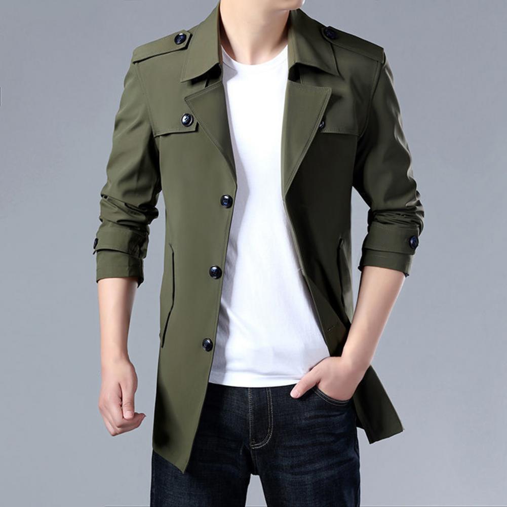 Title 8, New Spring Men Trench Fashion England Style Lon...