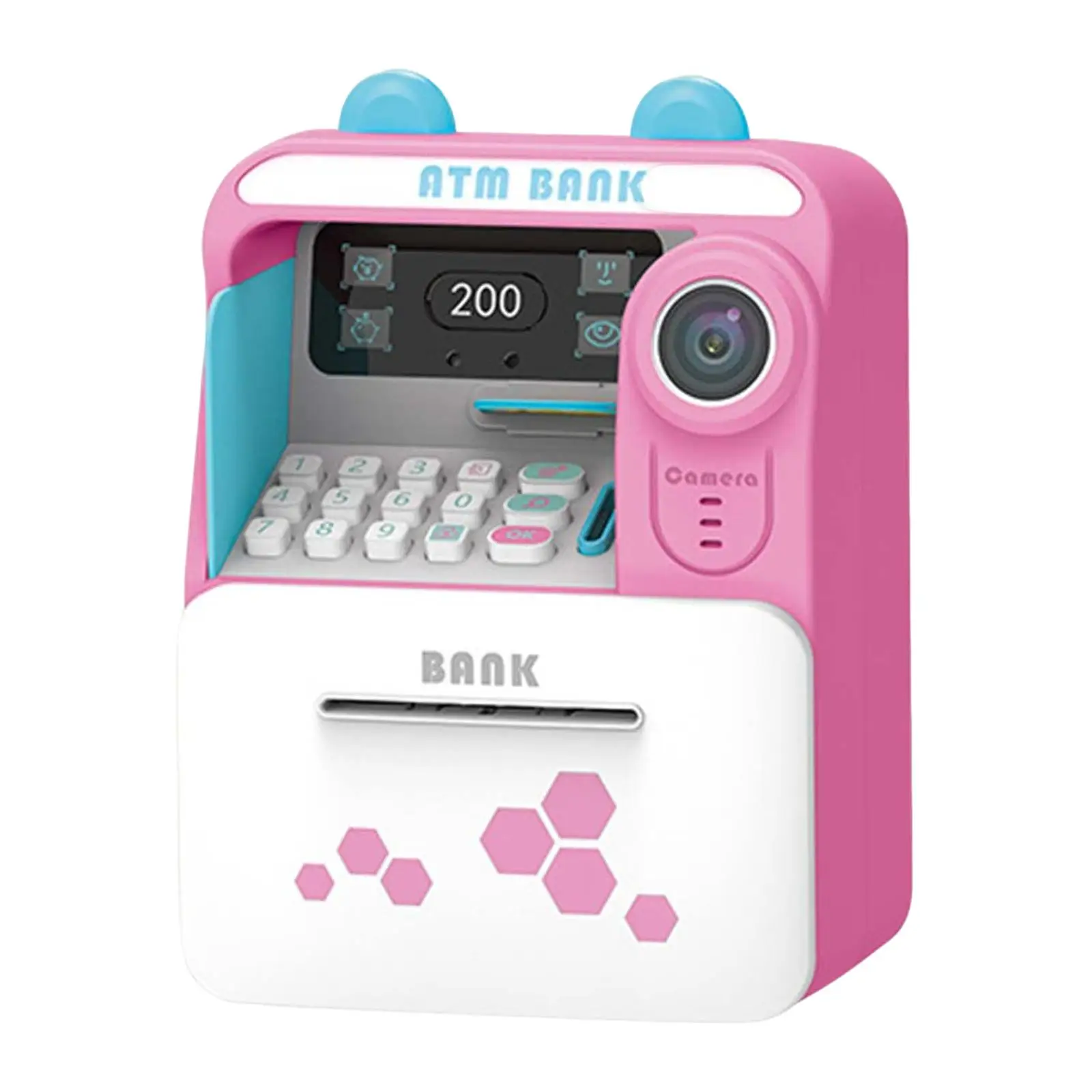 Electronic Money Bank small atm Machine Battery Operated Kids Piggy bank Boys